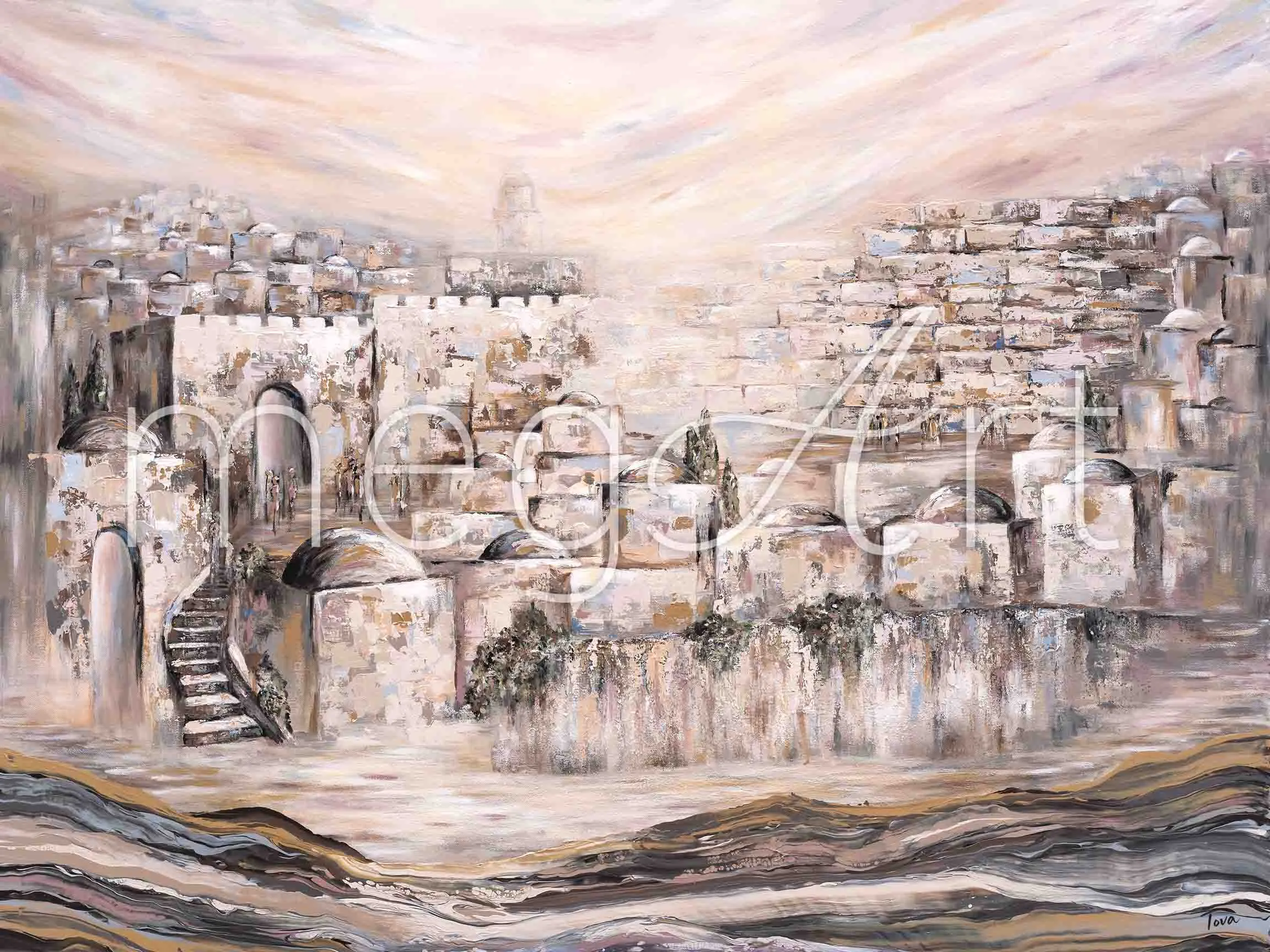 Fluid art Yerushalyim - Image 3