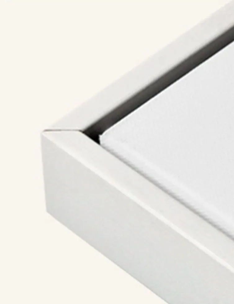 white frame